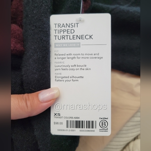 Athleta Transit Tipped Turtleneck Sweater - Picture 6 of 7